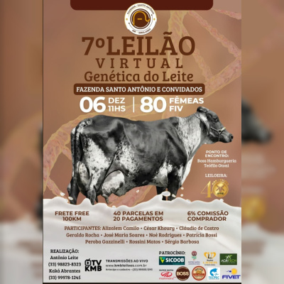 7º Leilão Virtual Genética do Leite